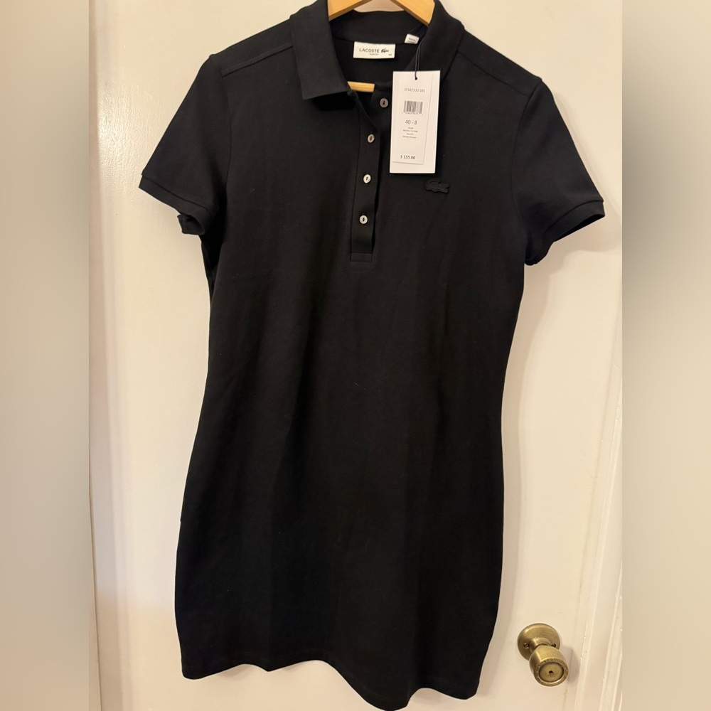 Lacoste NWT Slim-Fit Stretch Piqué Polo Dress.